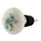 Green Marjoram Flower Ceramic Wine Bottle Stopper